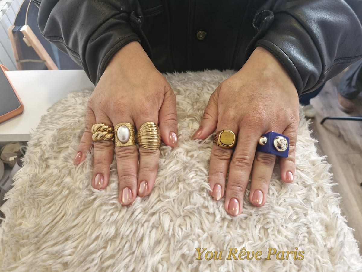 Rose poudré & Cristal — La douceur romantique — vernis You Rêve Paris