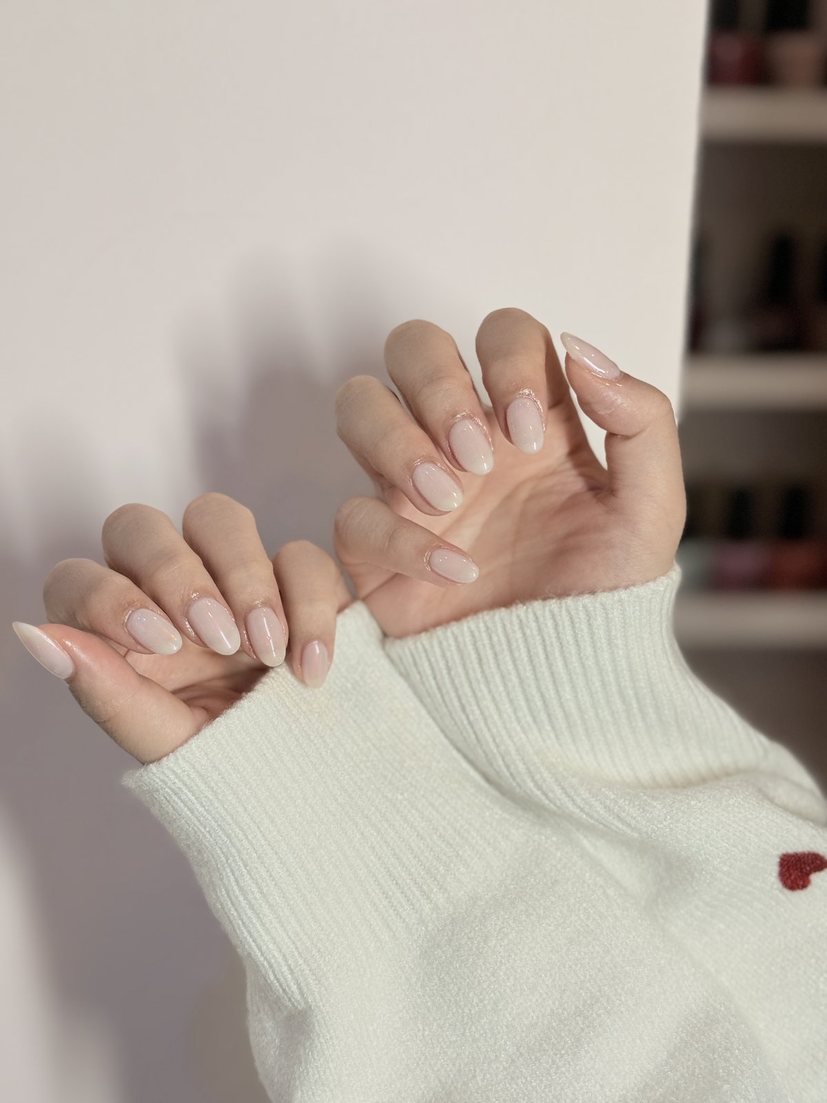 Nude rosé, ongles carrés courts — You Rêve Paris
